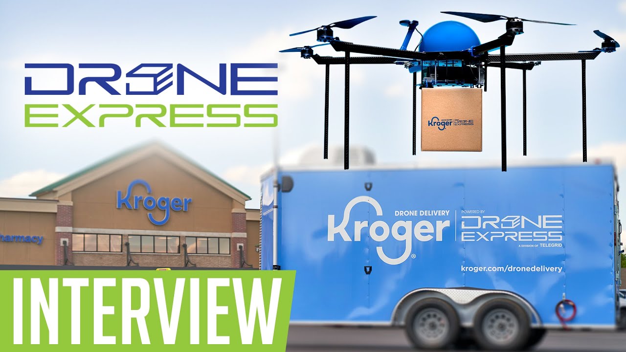Drone Grocery Delivery Drone Express interview YouTube