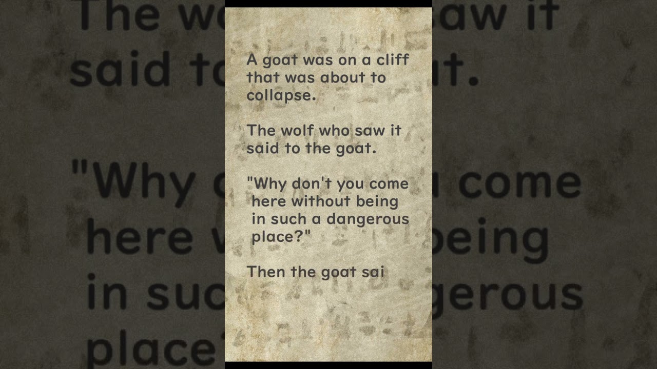 Goat and Wolf - Huhito Fables Vol 17