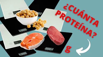 ¿Qué alimento tiene 60 gramos de proteínas?