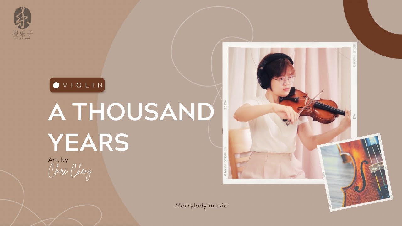 在 YouTube 上观看 【找乐子Merrylody】A Thousand Years | Violin Cover | Clare Cheng 在 YouTube 上观看 【找乐子Merrylody】A Thousand Years | Violin Cover | Clare Cheng