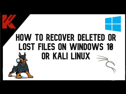 How To Recover Deleted or Lost Files On Windows 10 or Kali Linux