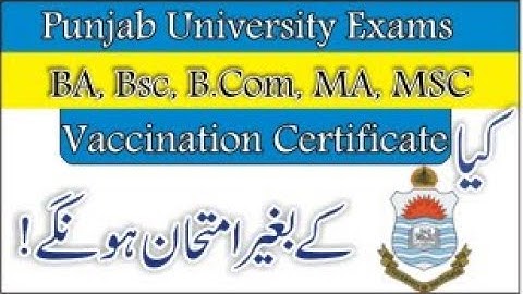 Punjab University BA, BSc, B.Com, MA, MSC exam news 2021