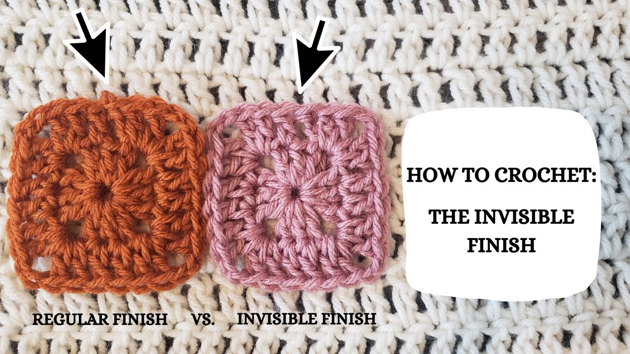 How To Crochet The Invisible Finish Tutorial, DIY, Beginner Crochet