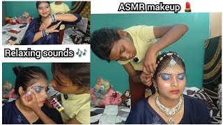 Soft Spoken ASMR | riya does my  Beautiful makeup 💄 & Hair Style 💆 🌸(  tingles & relaxing) 😴 screenshot 2