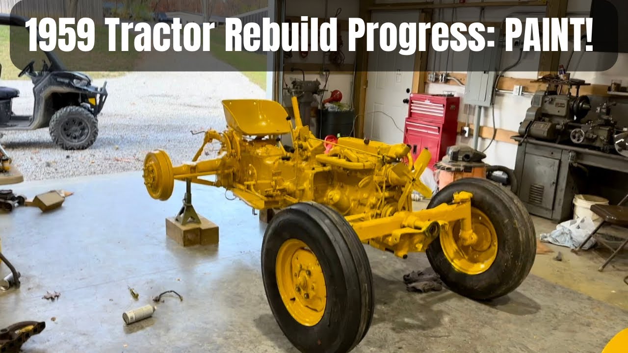 1959 MF Tractor Rebuild #3: Priming and painting! IT LOOKS AMAZING!