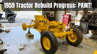 1959 MF Tractor Rebuild #3: Priming and painting! IT LOOKS AMAZING!