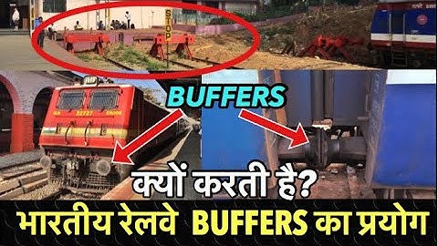 Why Indian Railways uses BUFFERS || safety stop