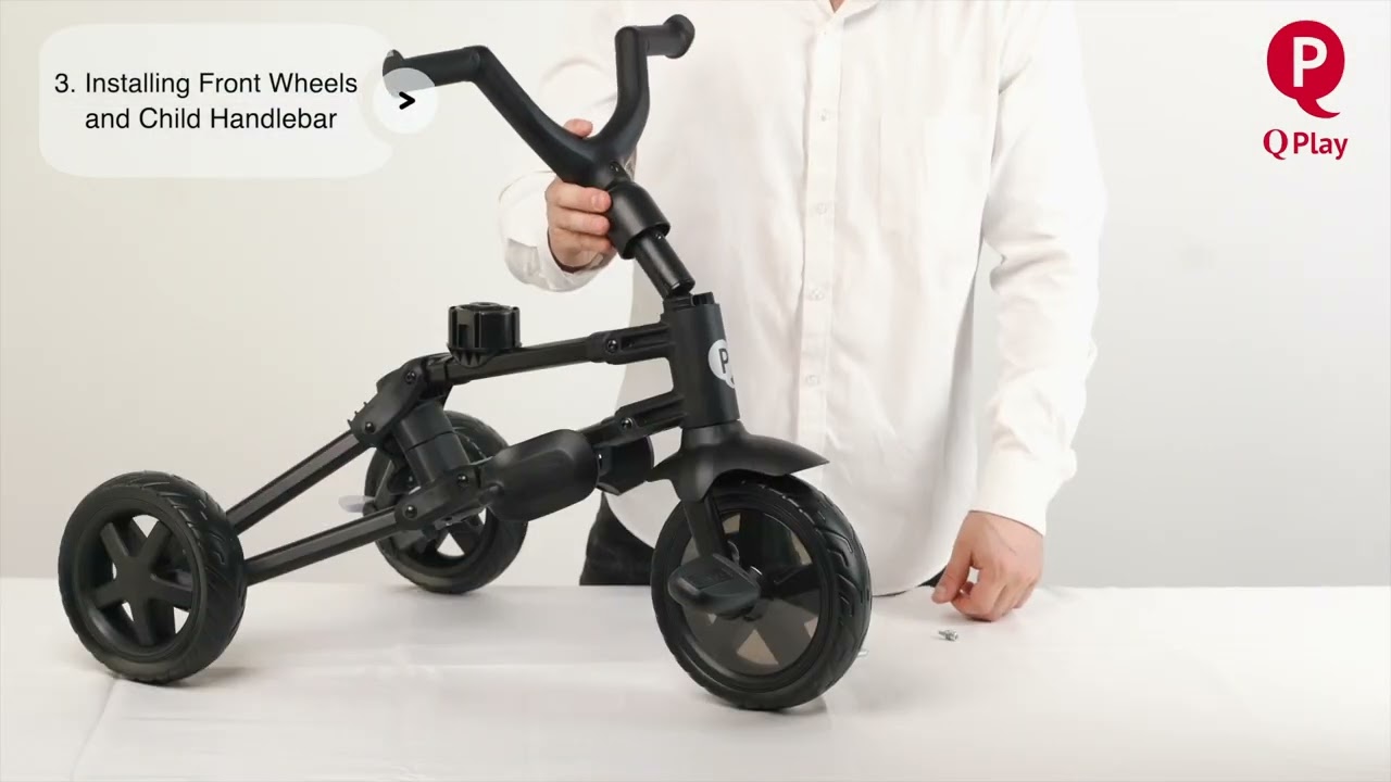 QPlay NOVA NIELLO 6-in-1トライク 折り畳み自転車 Qplay Nova Niello 6 in 1 Tricycle - Assembly - YouTube