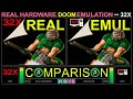 Doom (Real Sega 32X vs Sega 32X Emulator) Side by Side Comparison | VCDECIDE