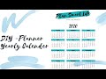 How I make calendar for my  DIY Planner | Year on one Page | Microsoft WORD | Plan Smart Life