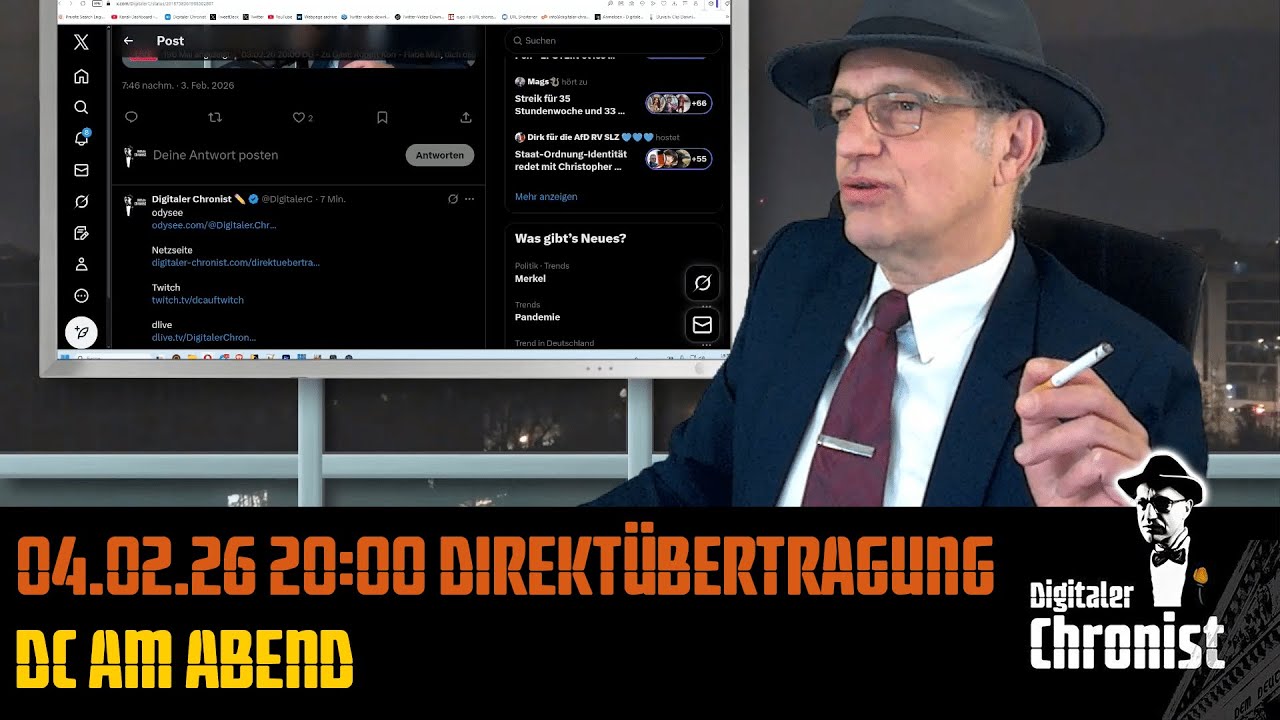 Aufzeichnung vom 04.02.26 Direktübertragung! DC am Abend