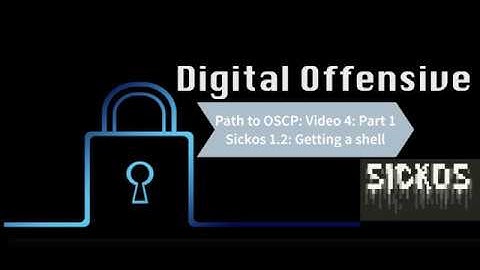 Path to OSCP Video 4: Part 1: Sickos 1.2 User Web Shell