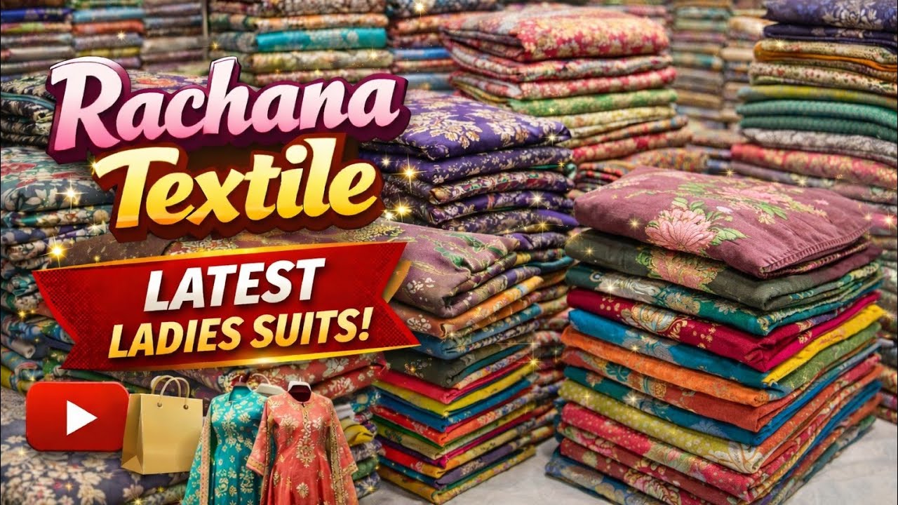 🤩फैक्ट्री रेट में कॉटन सूट 🤩 Rachana Textile 📲 9582101201💥Ladies Suit Wholesale Chandni Chowk Delhi