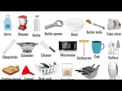 Kitchen Utensils Name In English With