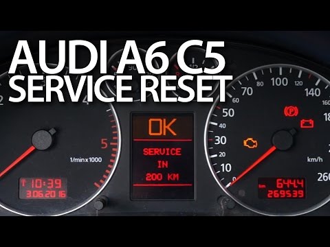 Audi A6 C5 service reset (oil inspection maintenance reminder)