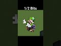 Minecraft ルイージ 64bit 32bit 16bit 8bit 4 bit 2bit 1bit...