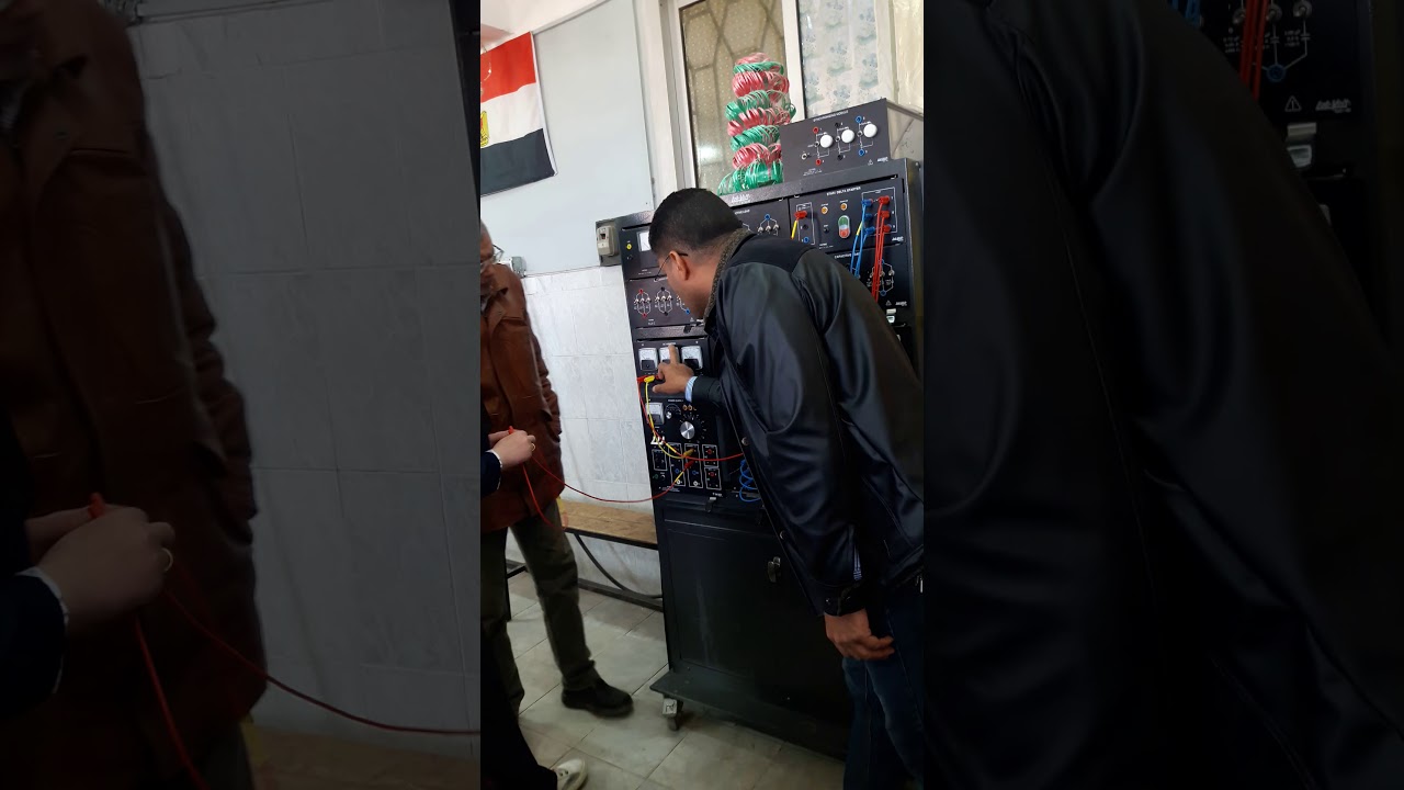 بدء الحركة للمحركات الاستنتاجية بمفتاح نجمة دلتا تعليم الطلبة والتوصيل المعملى