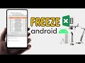 Cara Freeze Excel di Android | Mengunci Kolom dan Baris