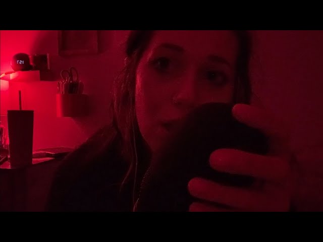 First ASMR video | Mic pumping / swirling, KISSES, wet/dry mouth sounds, for bedtime TINGLES