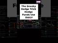 The Sneaky Hedge Trick Hedge Funds Use DAILY #shorts #trading