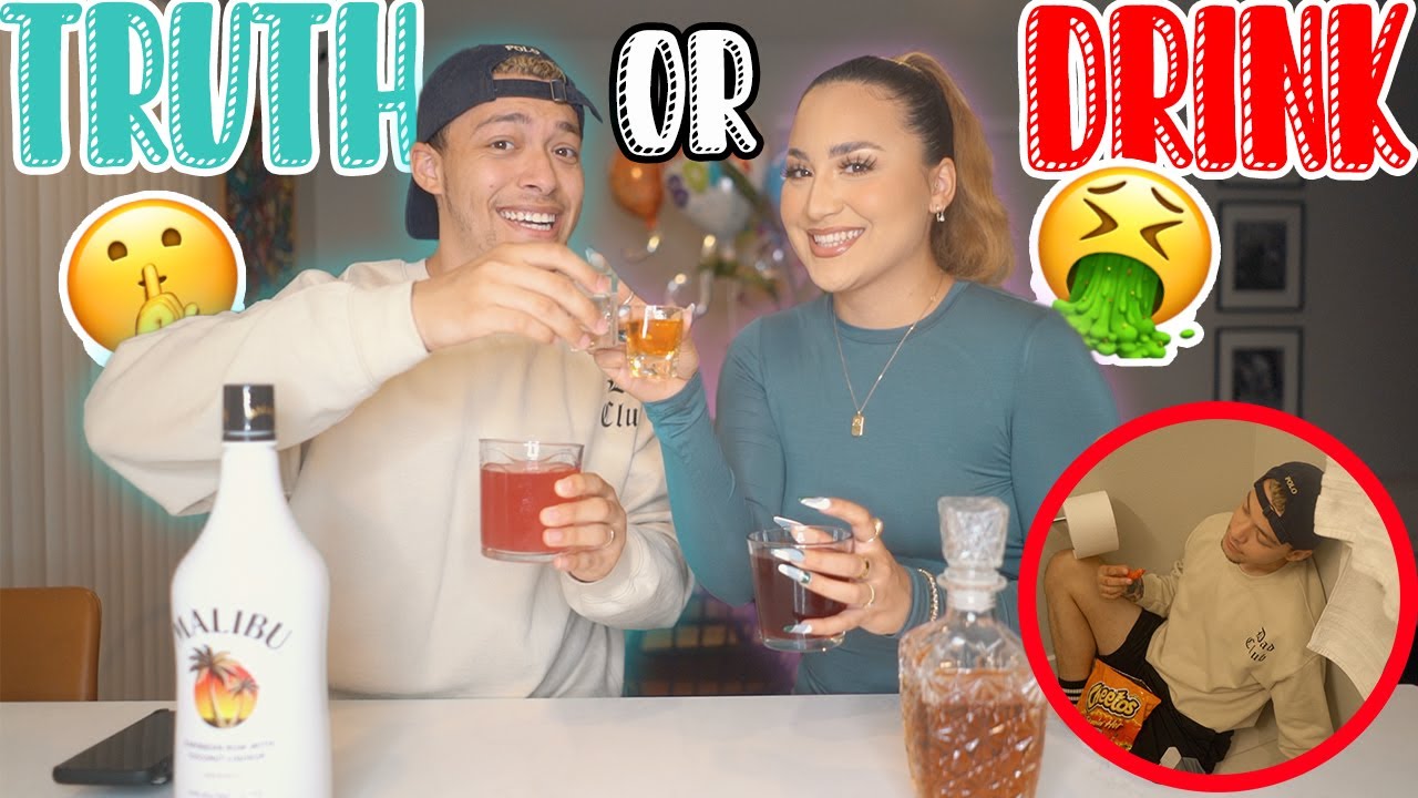 TRUTH OR DRINK W/ MY BOYFRIEND!! | *GOES COMPLETELY WRONG!* 😑