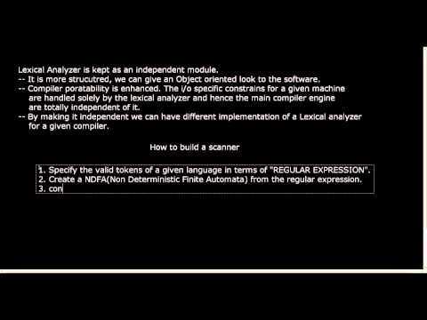 Video: Dab tsi yog cov haujlwm ntawm lexical analyzer li cas lexical analyzer tshem tawm cov chaw dawb ntawm cov ntaub ntawv?