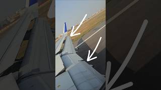 How to plane flaps working in landing time! 🤔😲 | AirIndia| Indigo Air | #flaps #aeroplane #landing
