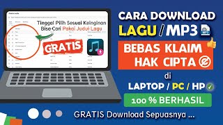 ✅ CARA DOWNLOAD MUSIK NO COPYRIGHT Ini Tempatnya 🎵🤩