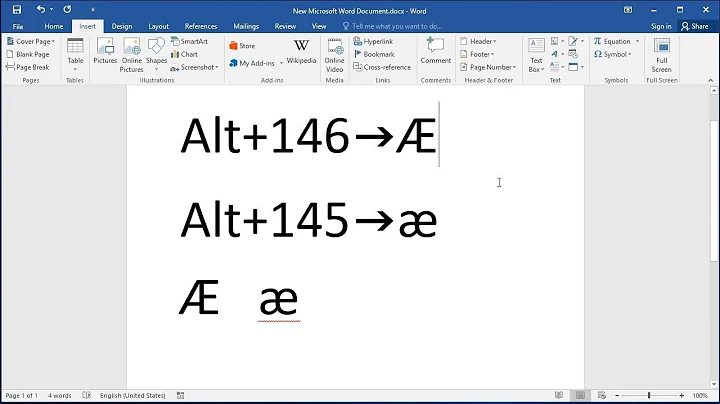 How to type latin letter Ae (Æ)
