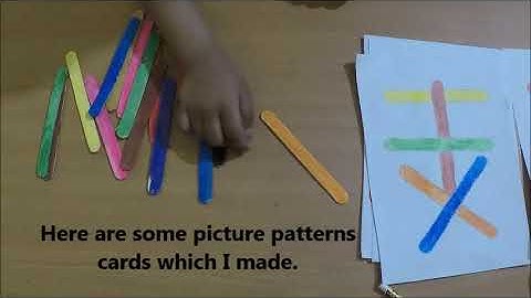 Quarantine Activity - DIY visual perception activity & game by using popsicle sticks (step by step).