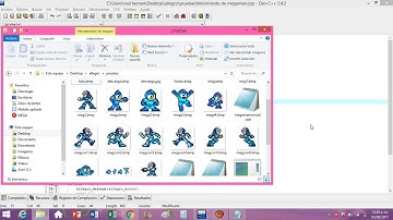 Como hacer que una imagen valla corriendo en DEV C++ (ALLEGREO) FACIL Y MUY SENCILLO.