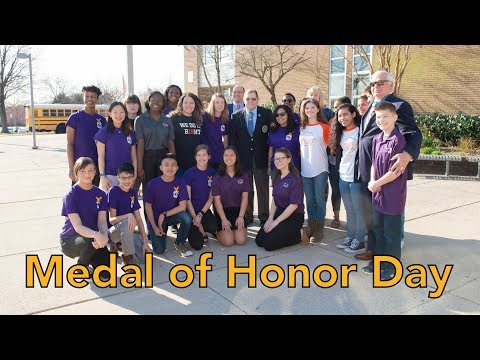 Medal of Honor Day at Hayfield Secondary School