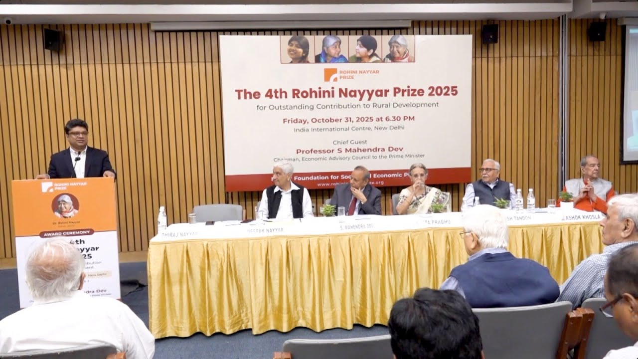 Rohini Nayyar Prize 2025 | Award Ceremony Highlights | 31 October 2025, New Delhi