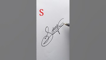 S letter good signature style.  #signaturestyle #howtosign #calligraphy