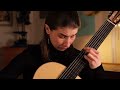 Petra polkov performs villa lobos prelude 1 on a michael cadiz torresromanillos model guitar