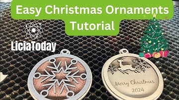 xTool S1 Quick Christmas Ornaments Tutorial Beginner Friendly