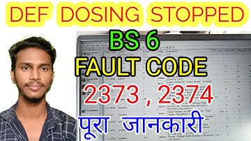 DEF DOSING STOPPED/Bs6 Faultcode 2373,2374,5277,3559,4489/SCR SYSTEM FAULT @CumminsServiceAnwar