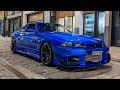 See the Zeroyon Nissan Skyline R33 in Action on a Night Drive!