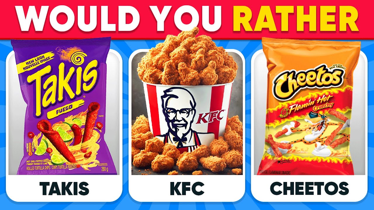 Что бы вы предпочли? — Лучший выпуск о фастфуде 🍗🍟🌮 Ежедневная викторина