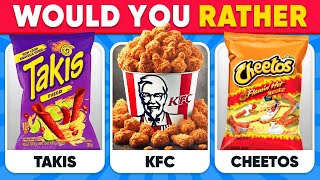 Would You Rather - Ultimate Fast Food Edition 🍗🍟🌮 Daily Quiz