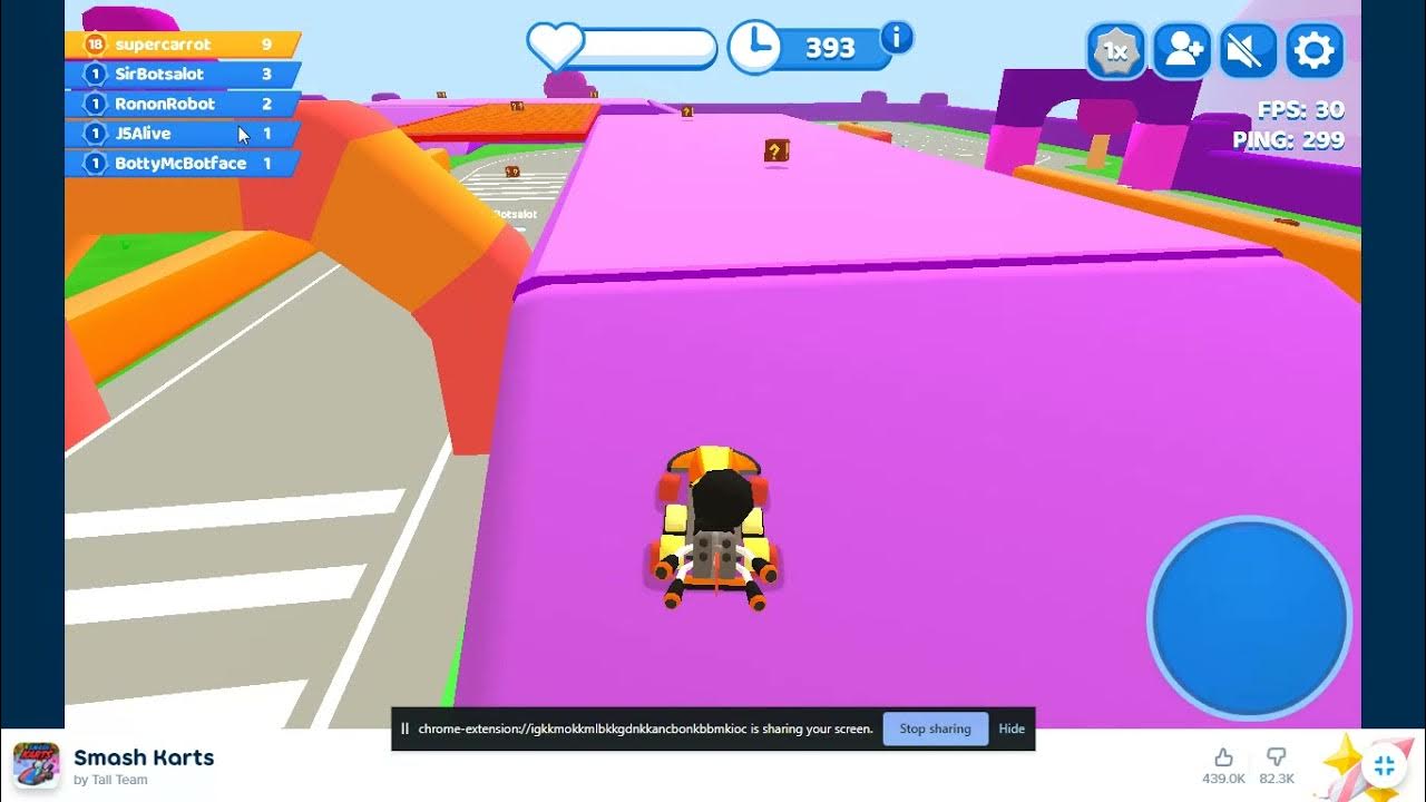 how to play smash karts with bots by creating a map in steekeys