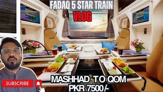 5-star fadak train fadak train business class fadak train business class mashhad to qom #qom #iran