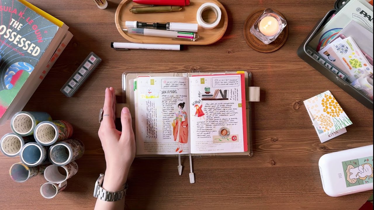 My Hobonichi 6 Setup ft. The Washi Tape Shop | Journal With Me ✨