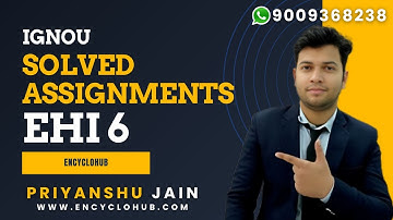 EHI 06 HINDI MEDIUM SOLVED ASSIGNMENT IGNOU COURSE BDP 2025-26
