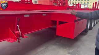Extendable Trailer for 90m wind blade , Double Beam Display