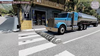 Cars vs Massive Speed COLOR Play list Speed Bumps Beamng DALER Games #176