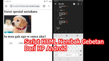 Tutorial Buat Script Nembak Gebetan di HP Android