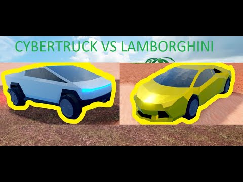 Cybertruck Vs Lamborghini Jailbreak Roblox Race Youtube - which car is faster lambo vs mclaren roblox jailbreak race
