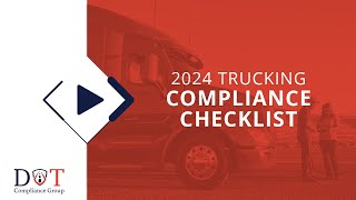 2024 Compliance Checklist | DOT Compliance Group by DOT Compliance Group 91 views 3 months ago 44 seconds