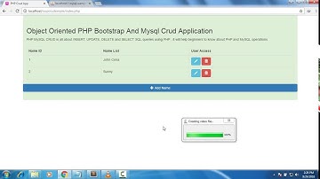 Object Oriented PHP Bootstrap & Mysql CRUD Part 4